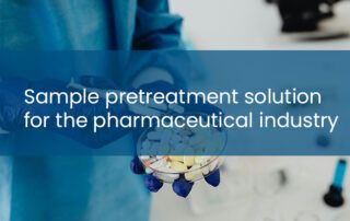 Sample pretreatment solution for the pharmaceutical industry